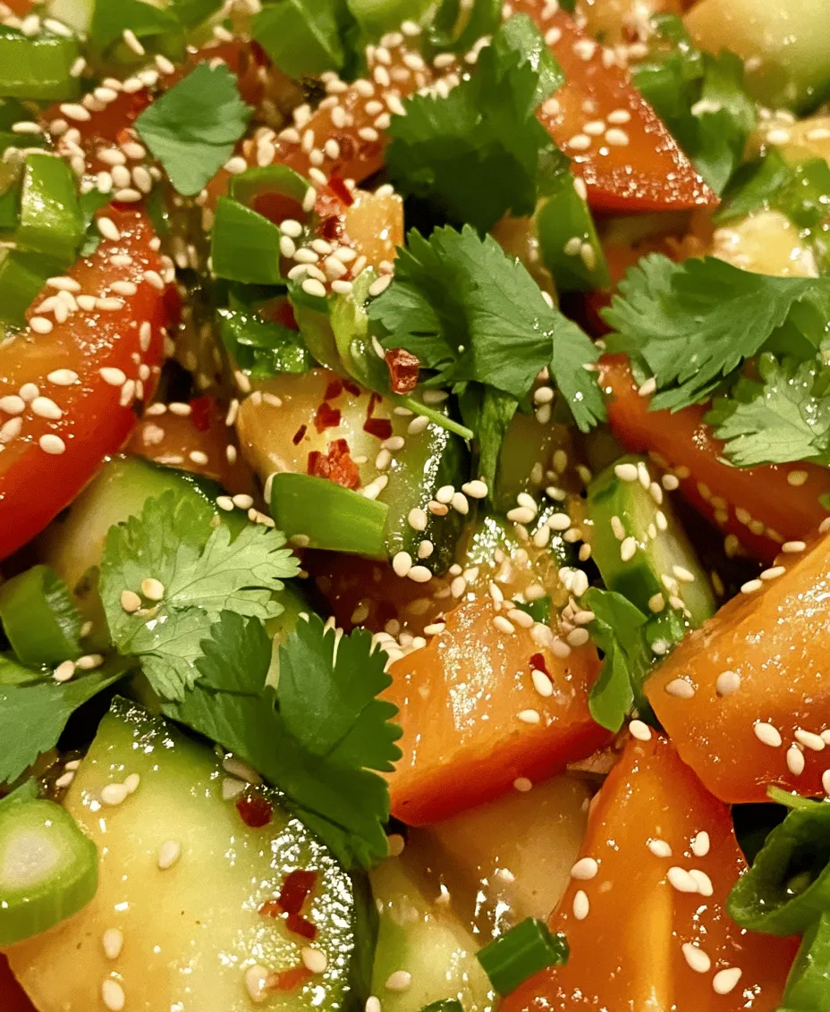 Asian salads have carved out a significant niche in the culinary world, celebrated for their vibrant flavors, refreshing ingredients, and health benefits. Among the myriad of Asian-inspired dishes, the Crunchy Asian Cucumber Salad Delight stands out as a quintessential representation of both simplicity and sophistication. This salad is not just a mere side dish; it’s a celebration of fresh ingredients that come together to create a delightful experience for the palate.