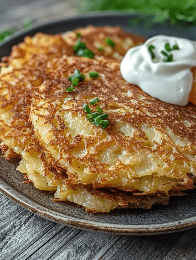 If you're on the hunt for a dish that embodies comfort, tradition, and versatility, look no further than German potato pancakes, affectionately known as "Reibekuchen" or "Kartoffelpuffer." This beloved dish has its roots deeply embedded in German cuisine, where it has been enjoyed for generations. Often found at festive gatherings, Christmas markets, and family dinners, these pancakes are more than just a meal; they are a celebration of culture and culinary heritage.