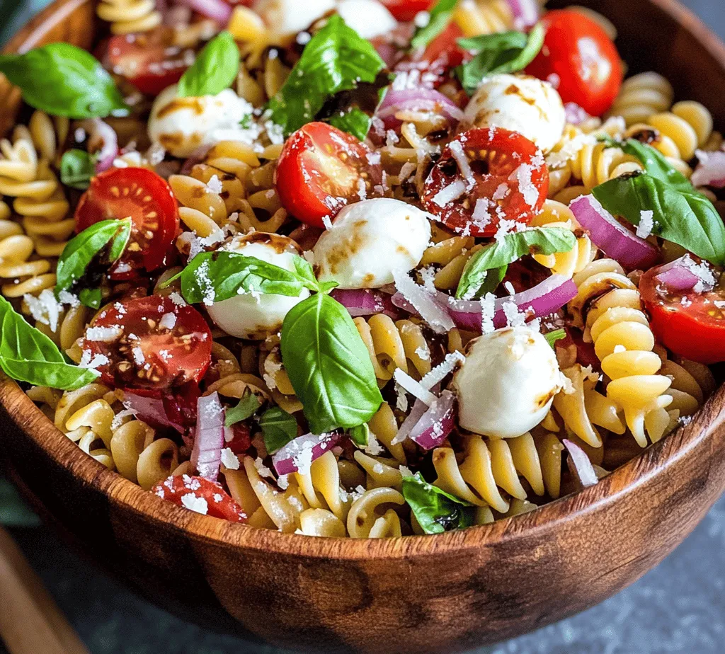 As summer approaches, the culinary scene shifts to lighter, refreshing dishes that are perfect for outdoor gatherings, potlucks, or simply enjoying at home. One dish that has gained immense popularity during the warmer months is pasta salad. Versatile and easy to prepare, pasta salads can be customized to suit any palate, making them a go-to choice for many. Today, we’re introducing a delightful twist on the classic pasta salad: Bruschetta Pasta Salad Delight. This recipe infuses the vibrant flavors of traditional bruschetta—think fresh tomatoes, basil, and garlic—into a pasta salad that’s not only delicious but also visually appealing.