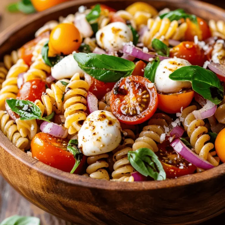 As summer approaches, the culinary scene shifts to lighter, refreshing dishes that are perfect for outdoor gatherings, potlucks, or simply enjoying at home. One dish that has gained immense popularity during the warmer months is pasta salad. Versatile and easy to prepare, pasta salads can be customized to suit any palate, making them a go-to choice for many. Today, we’re introducing a delightful twist on the classic pasta salad: Bruschetta Pasta Salad Delight. This recipe infuses the vibrant flavors of traditional bruschetta—think fresh tomatoes, basil, and garlic—into a pasta salad that’s not only delicious but also visually appealing.