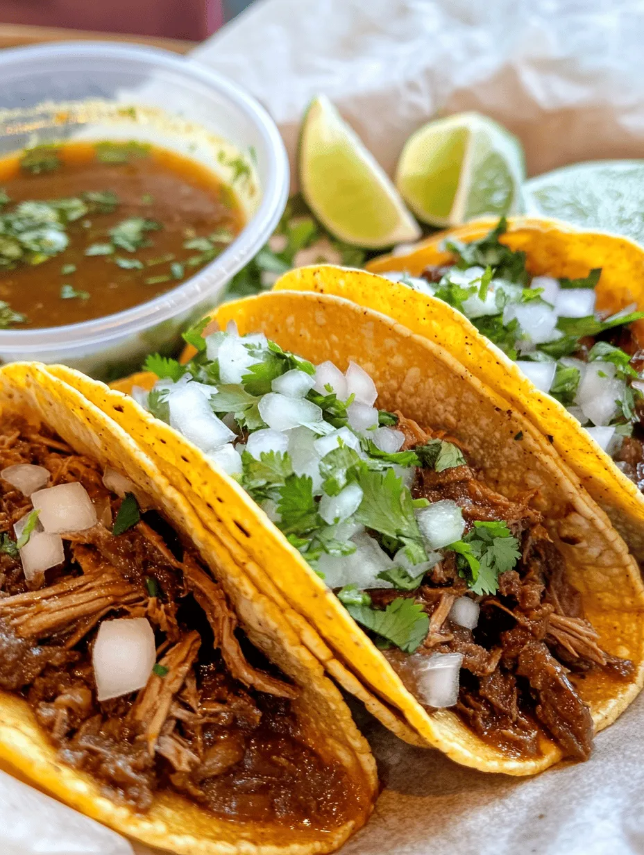 Birria tacos have taken the culinary world by storm, captivating food lovers with their rich flavors and comforting textures. Originating from the Mexican state of Jalisco, these tacos are more than just a meal; they are a celebration of cultural heritage and tradition. Traditionally made with slow-cooked meats, birria is infused with a unique blend of spices and chiles that creates an unforgettable taste experience. The tacos are often served with a side of consomé, a savory broth that enhances the flavors of the dish, making it a favorite among locals and food enthusiasts alike.