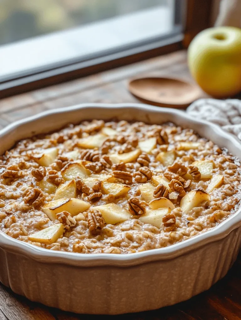Breakfast is commonly hailed as the most important meal of the day, and for good reason. A balanced breakfast can provide the energy needed to kickstart your day, enhance focus, and contribute to overall health. However, it’s all too easy to fall into the routine of sugary cereals or quick processed options that offer little nutritional value. Enter the Irresistible Healthy Apple Oatmeal Breakfast Bake, a delightful and wholesome alternative to traditional breakfast fare.