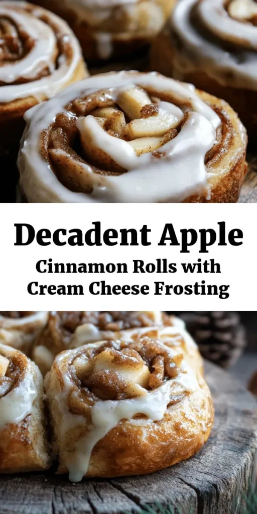 Indulge in these irresistible apple cinnamon rolls topped with luscious cream cheese frosting! This recipe combines warm, fluffy dough, sweet diced apples, and a perfect blend of cinnamon for a comforting treat. Ideal for breakfast or dessert, these rolls are easy to make and will fill your home with an irresistible aroma. Don’t forget to drizzle them with creamy frosting for that extra touch. Perfect for sharing with family or enjoying on your own!