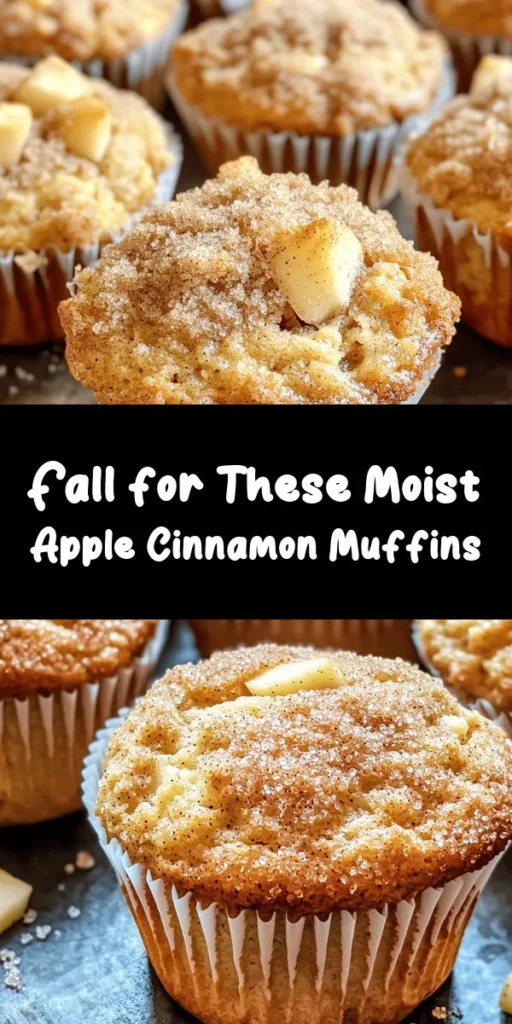 Dive into the flavors of fall with these irresistibly moist Apple Cinnamon Muffins! Perfect for cozy mornings, these muffins are made with fresh apples, warm cinnamon, and a hint of sweetness from brown sugar. Easy to whip up in just 40 minutes, they offer a delightful combination of textures, especially if you add walnuts or pecans. Enjoy them warm or at room temperature, and make your kitchen smell amazing! Sweeten your fall baking with this simple recipe.