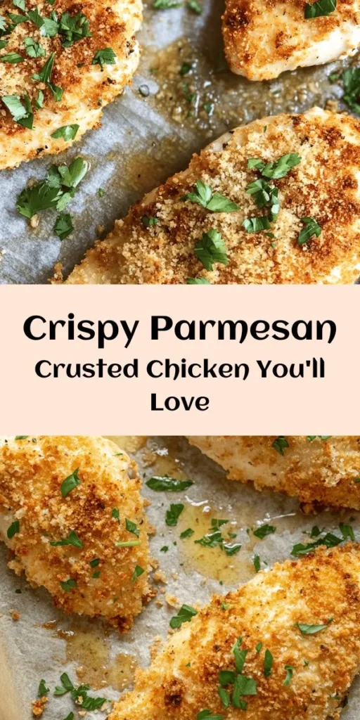 Indulge in the deliciousness of Longhorn Parmesan Crusted Chicken! This easy recipe features juicy chicken breasts coated in a crispy blend of panko breadcrumbs and Parmesan cheese, with a hint of garlic and Italian herbs. Perfectly baked to golden perfection, it’s a flavorful dish the whole family will love. Serve with garlic mashed potatoes and steamed veggies for a complete meal. A fantastic dinner option ready in just 45 minutes! Enjoy the crunch! 🍗🧀✨